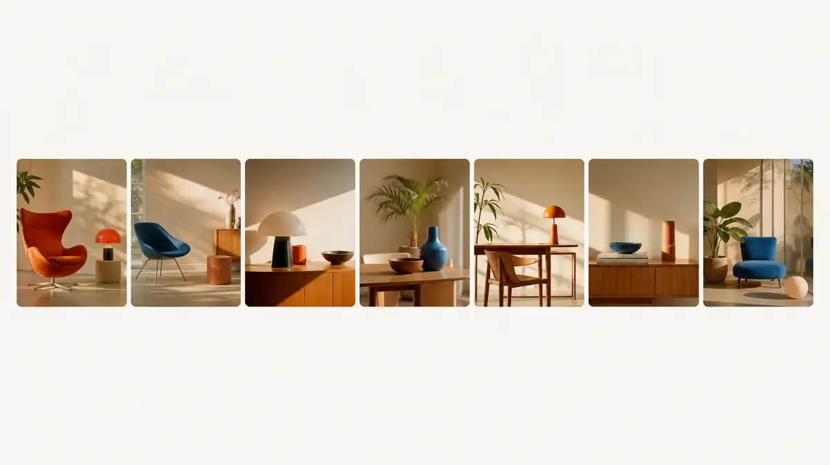 Seven square storyboard cards showing the roles in an Instagram carousel template