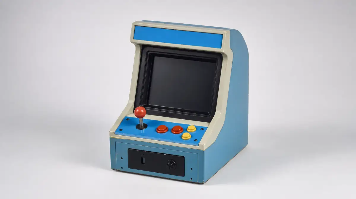 an old school arcade game machine